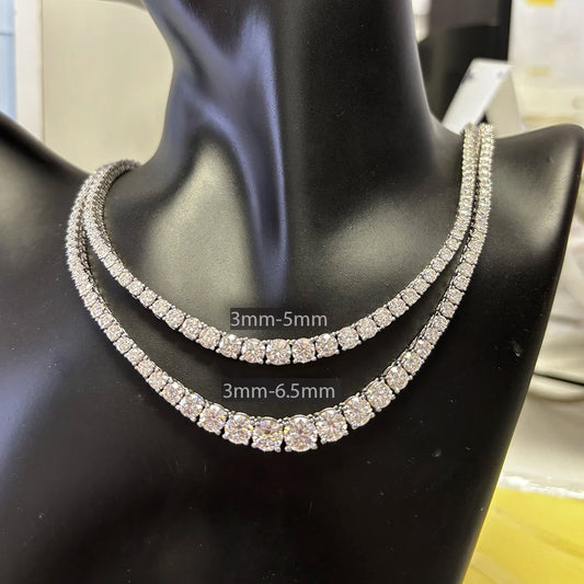 Moissanite Tennis Choker Necklace