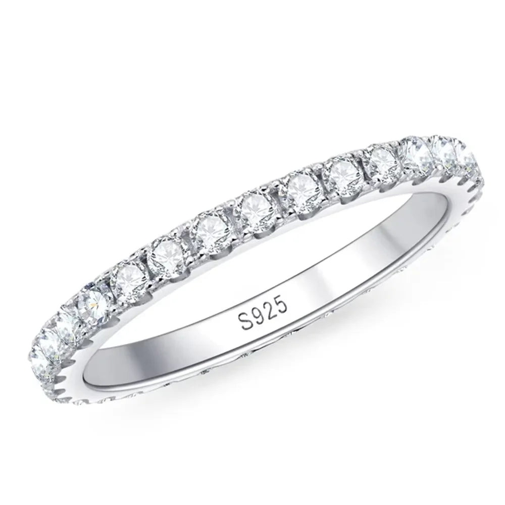 Moissanite Eternity Band Ring