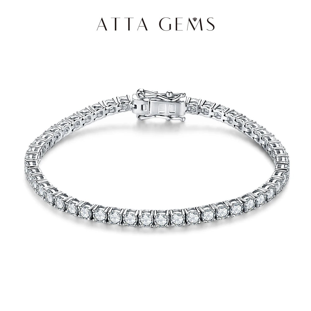 White Gold Moissanite Tennis Bracelet