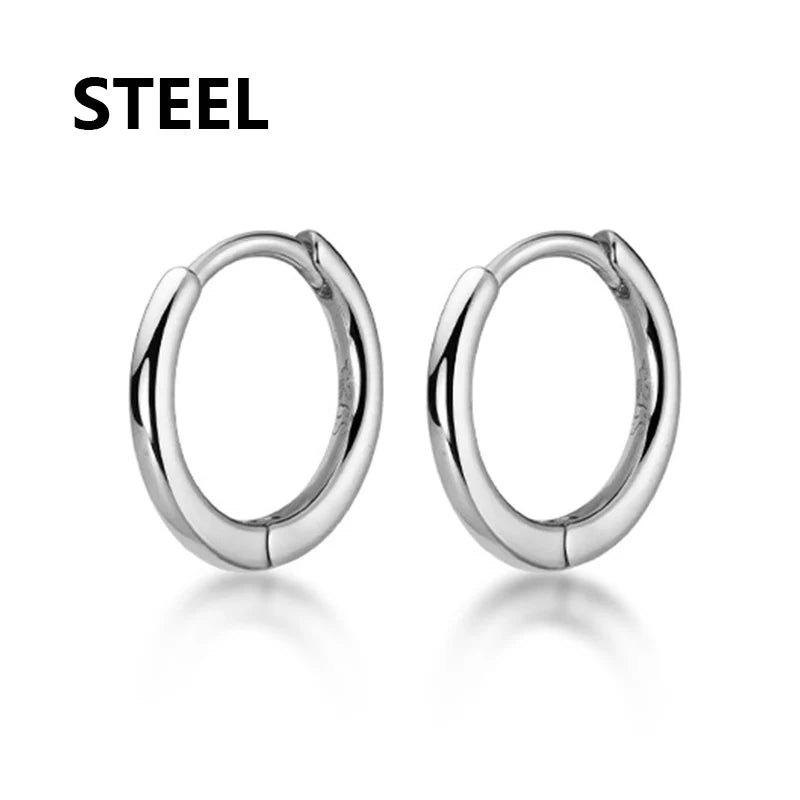 Punk Gothic Spike Hoop Earrings-Unisex