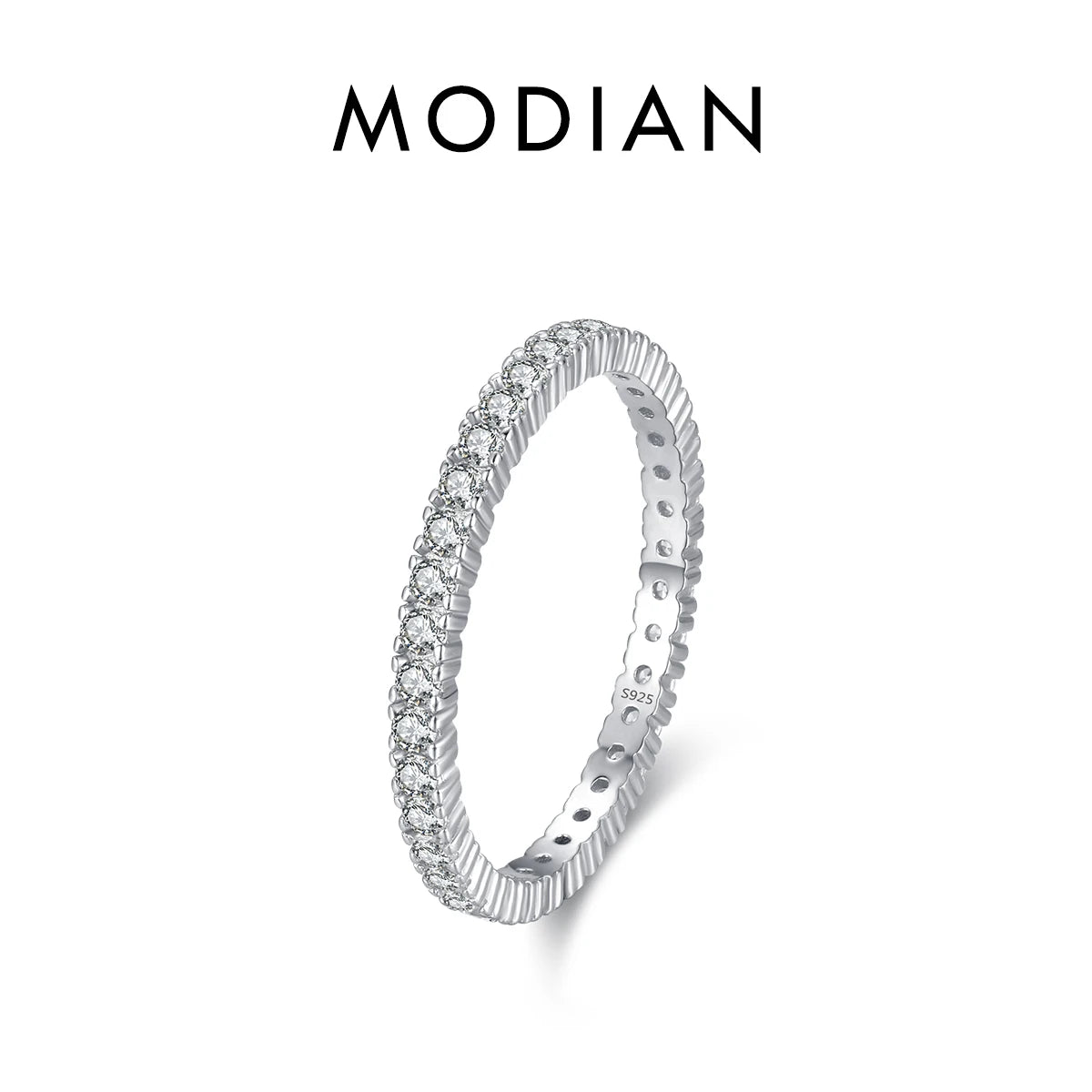 Zircon Wedding Band Ring