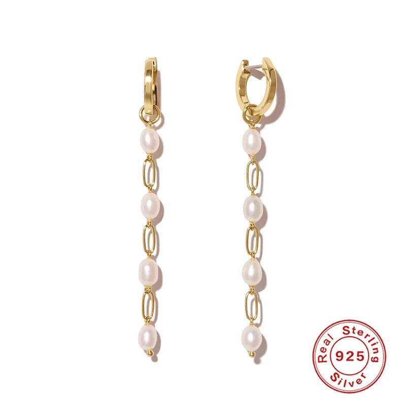 Pearl Hoop Earrings
