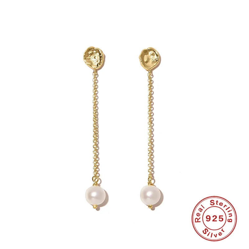 Pearl Hoop Earrings