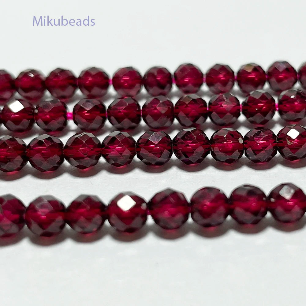 Natural Garnet Beads for Jewelry Making