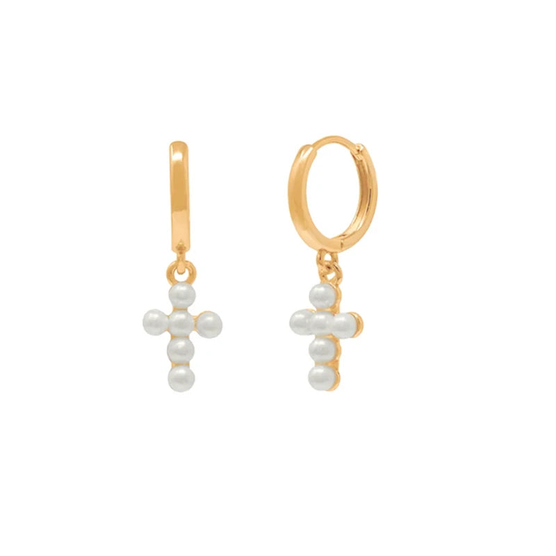 Pearl Hoop Earrings
