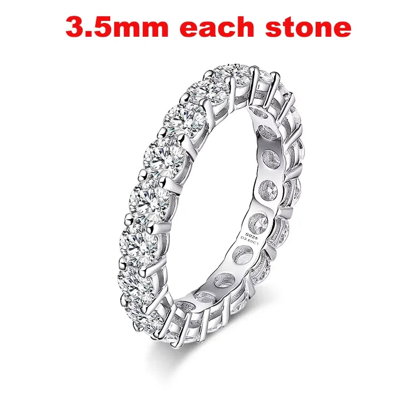 Moissanite Eternity Band Ring