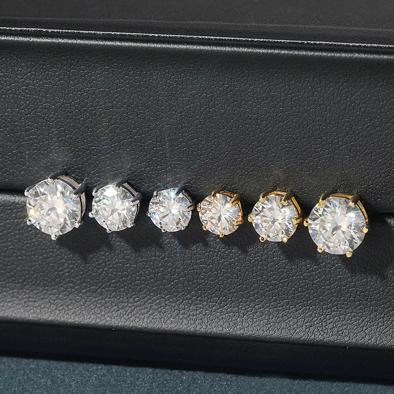 Moissanite Stud Earrings
