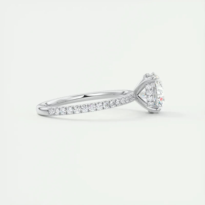 Classic Moissanite Promise Ring
