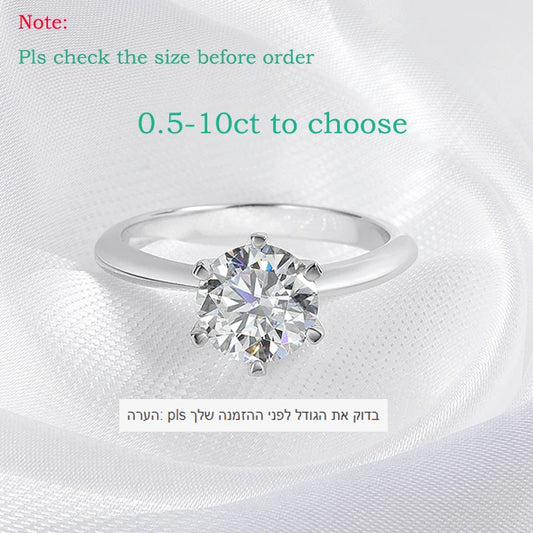 Moissanite Solitaire Ring