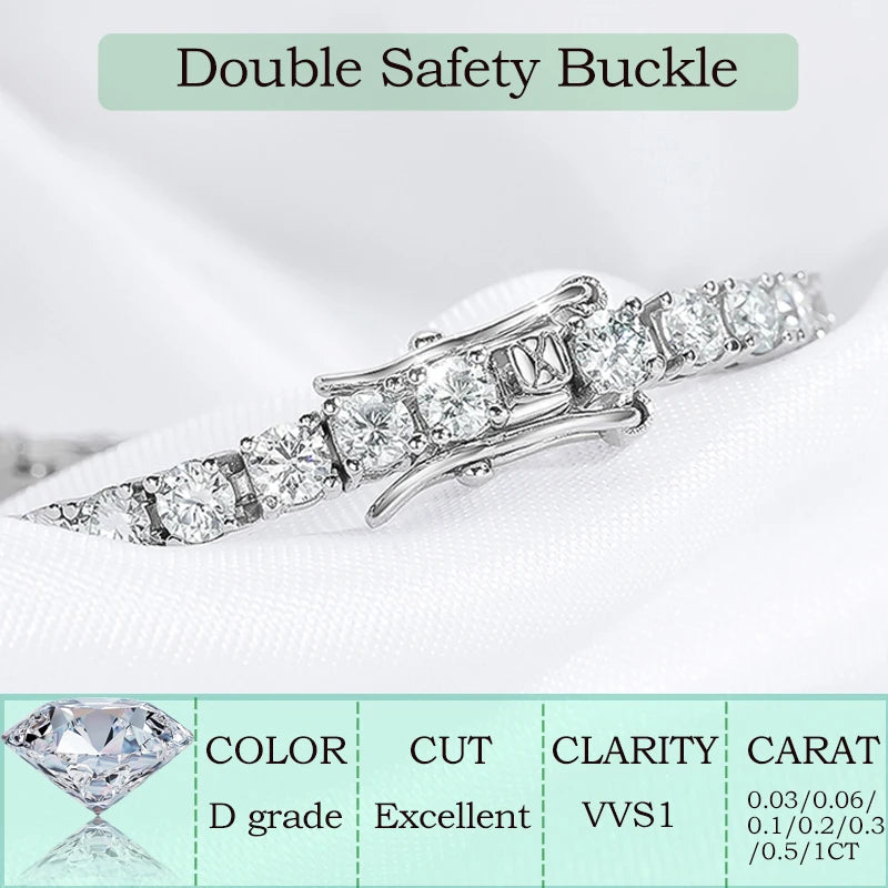 Moissanite Tennis Bracelet
