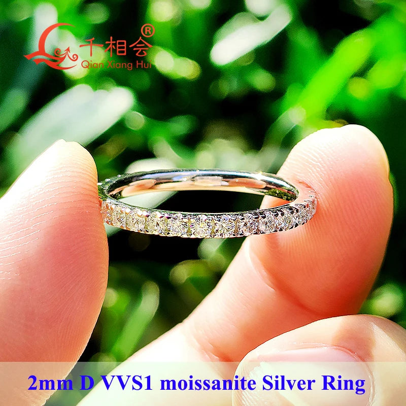 Moissanite Eternity Band Ring