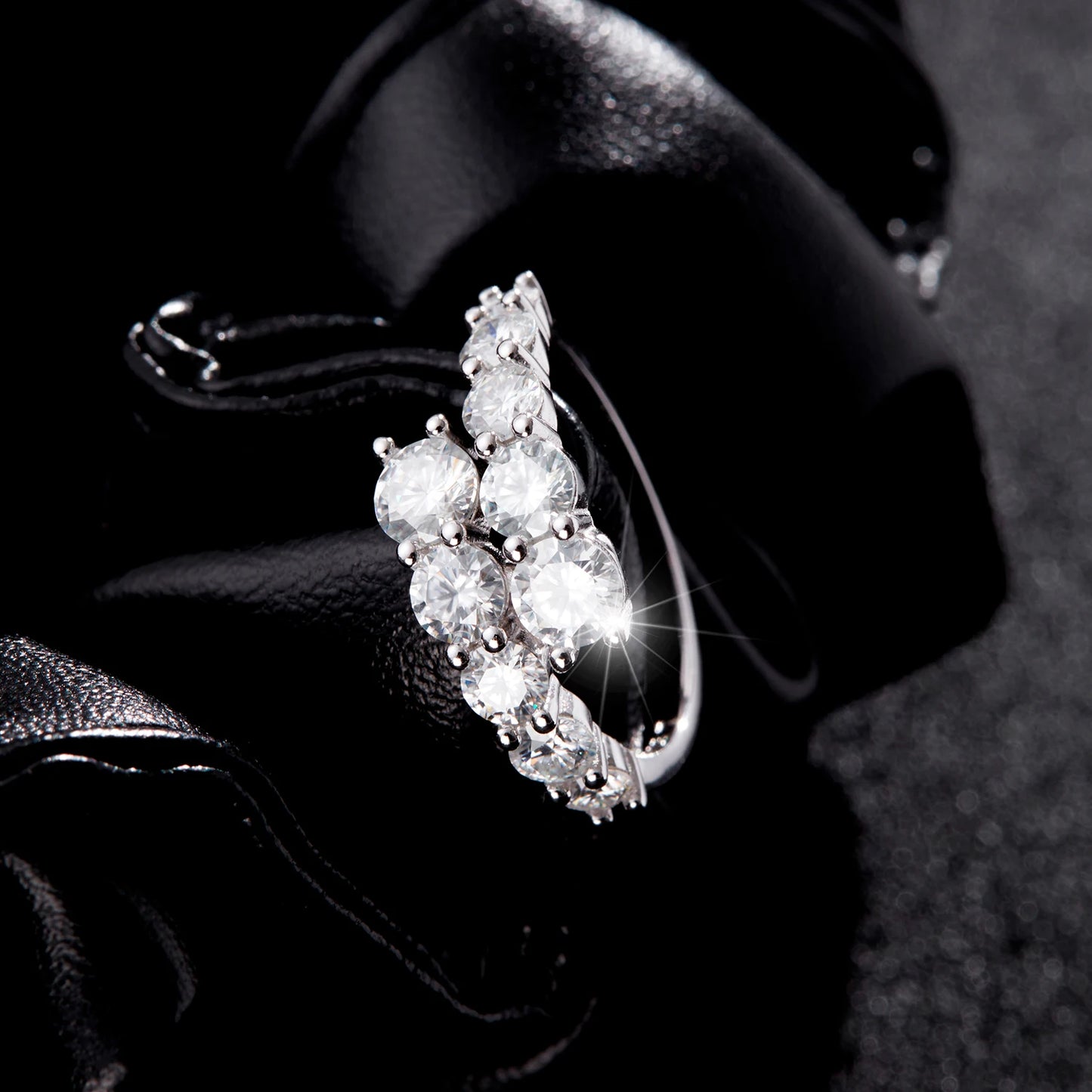 Round CZ Eternity Band Ring