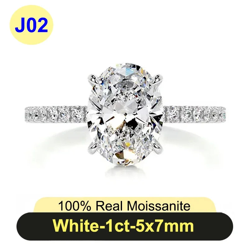 Radiant Cut Moissanite Ring