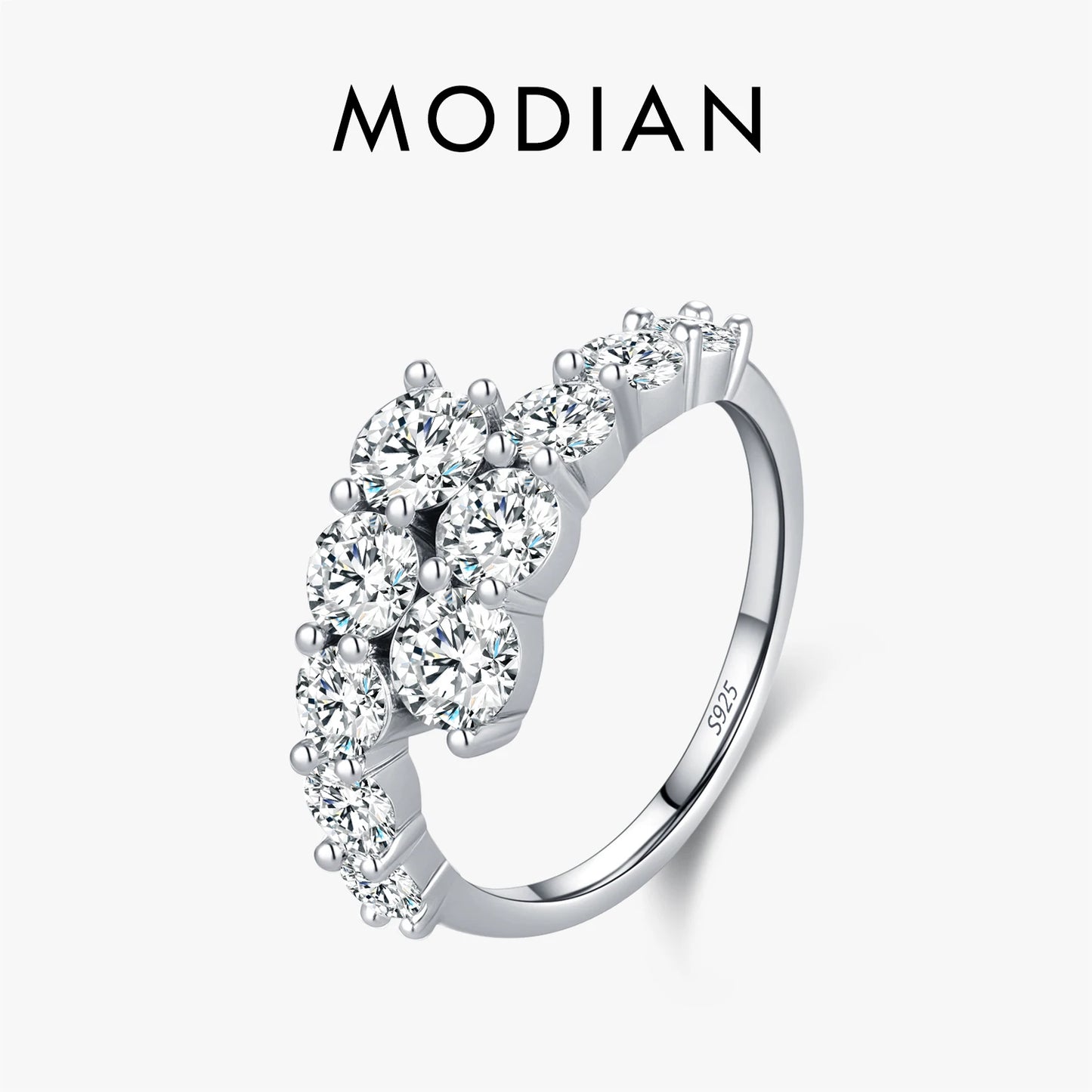 Round CZ Eternity Band Ring
