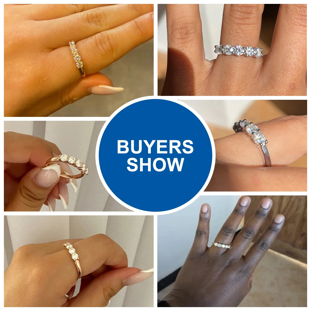 Five-Stone Moissanite Ring