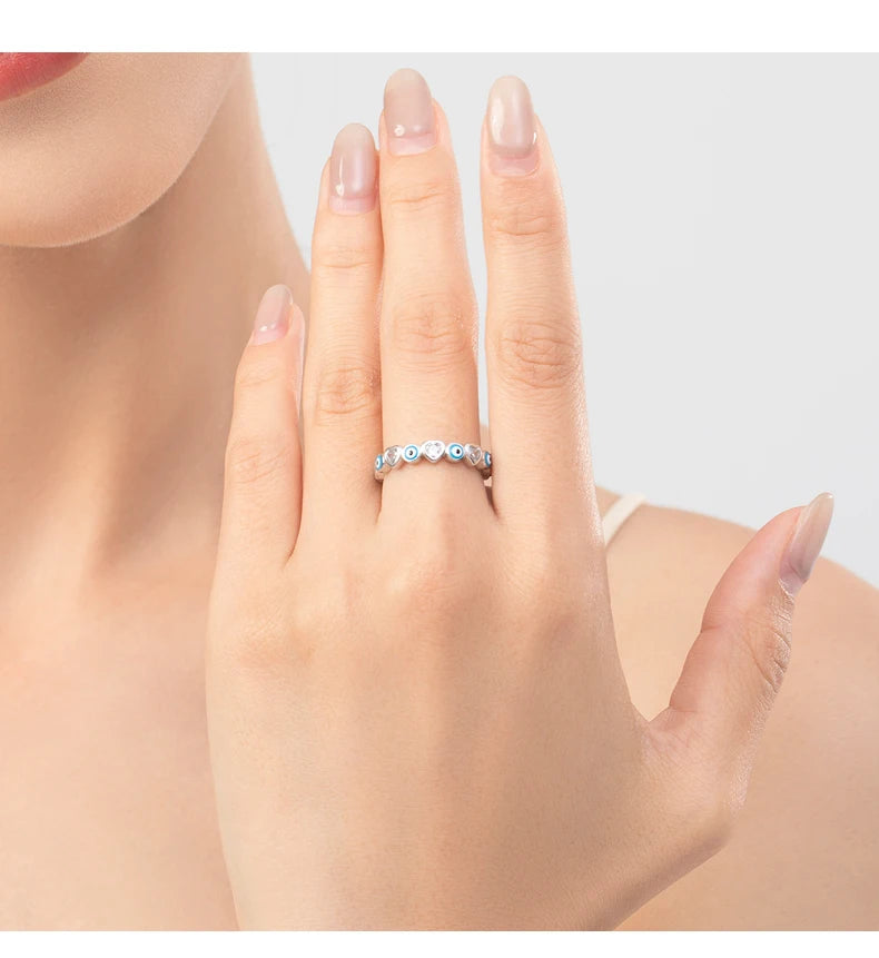 Blue CZ Statement Ring