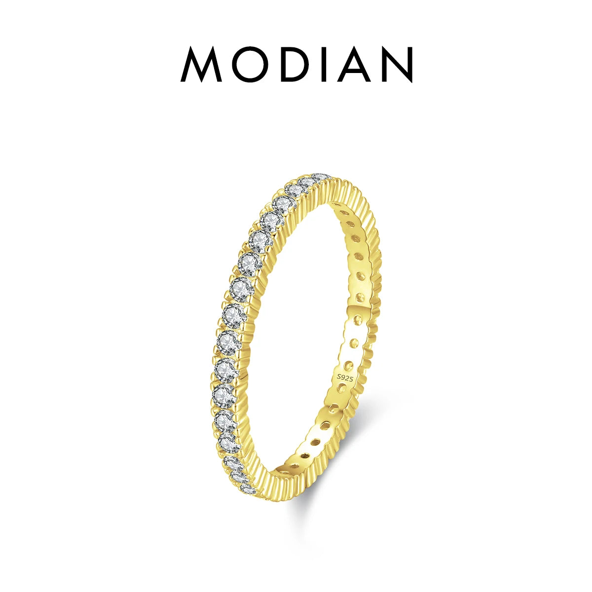 Zircon Wedding Band Ring