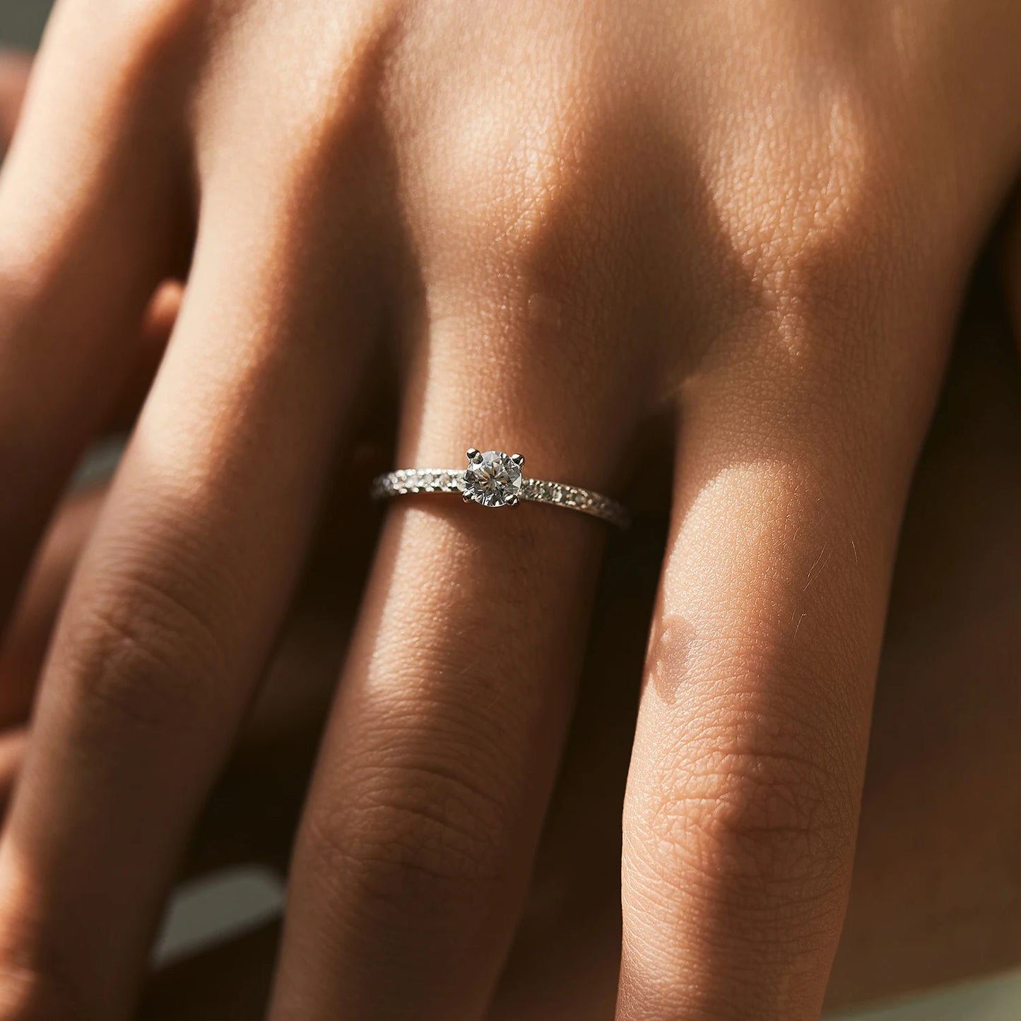 Square Moissanite Ring