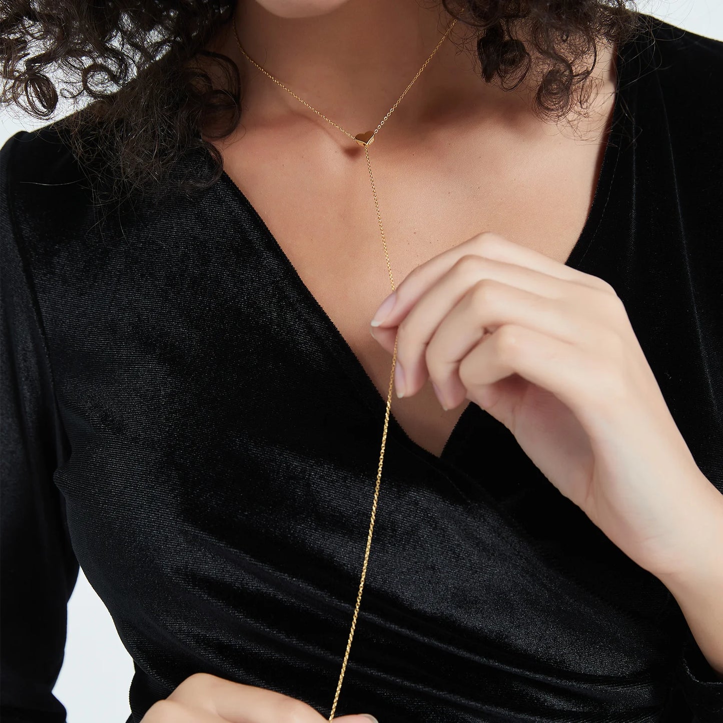 Adjustable Heart Pendant Necklace