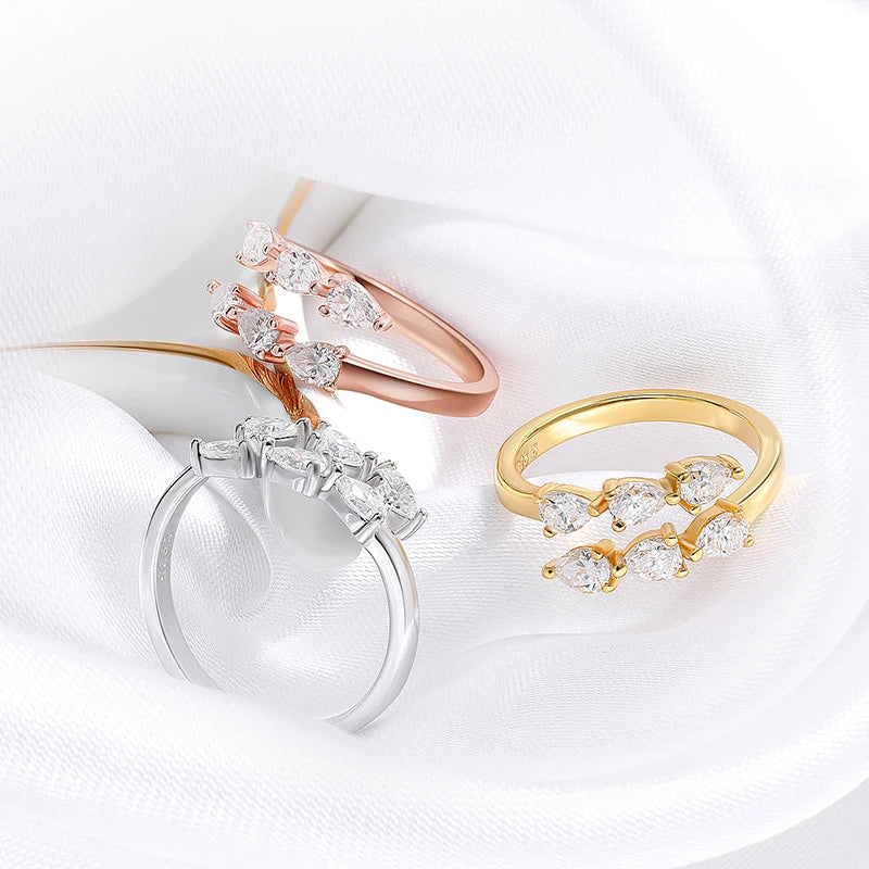 Crown Moissanite Ring