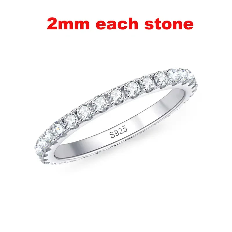 Moissanite Eternity Band Ring
