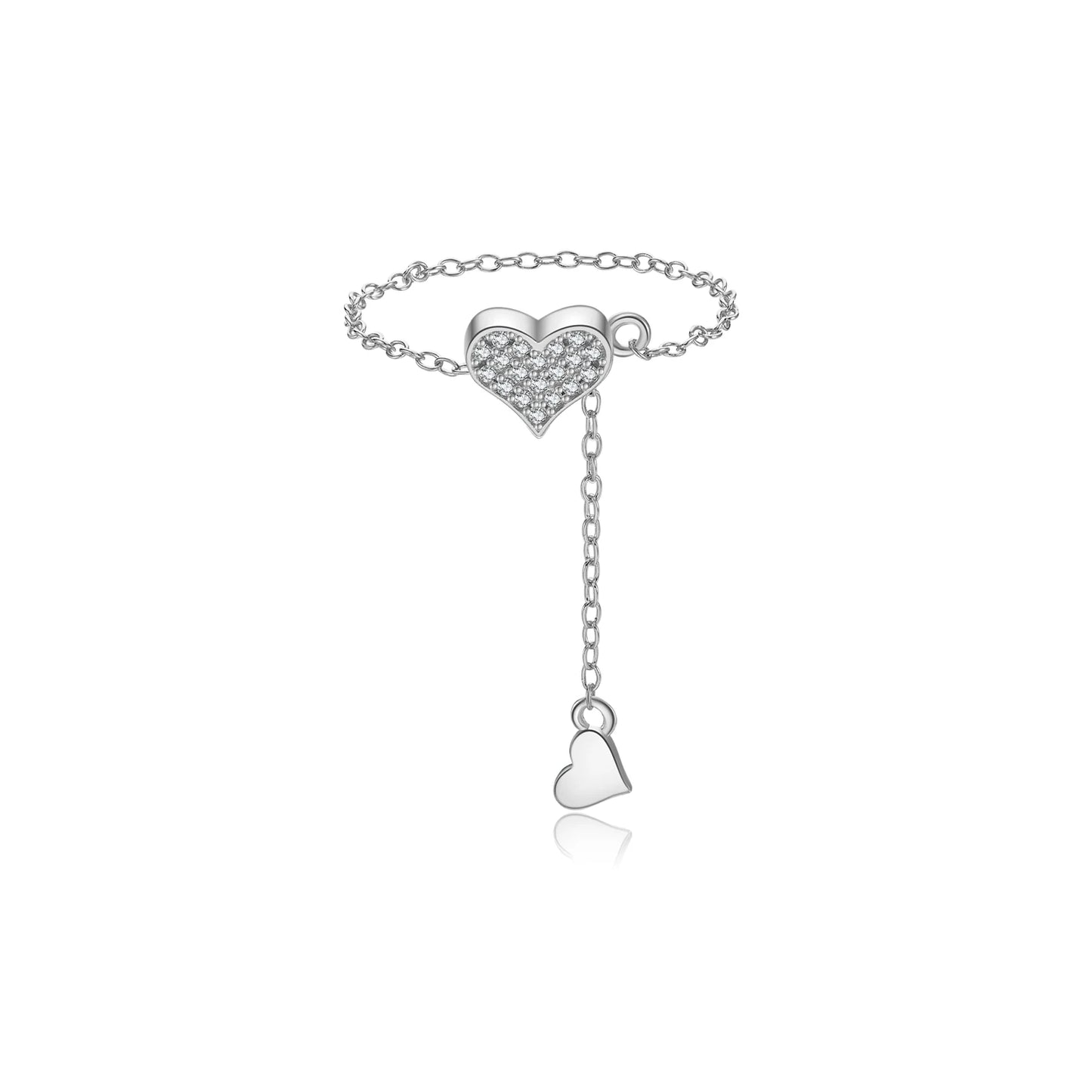 Adjustable Heart Pendant Necklace