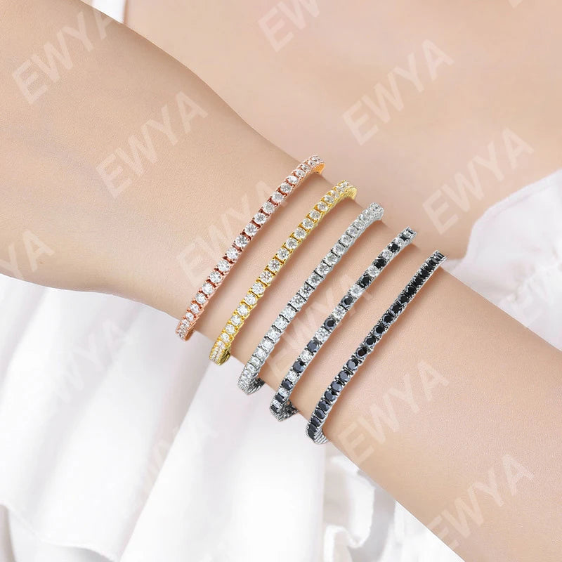 Moissanite Chain Bracelet