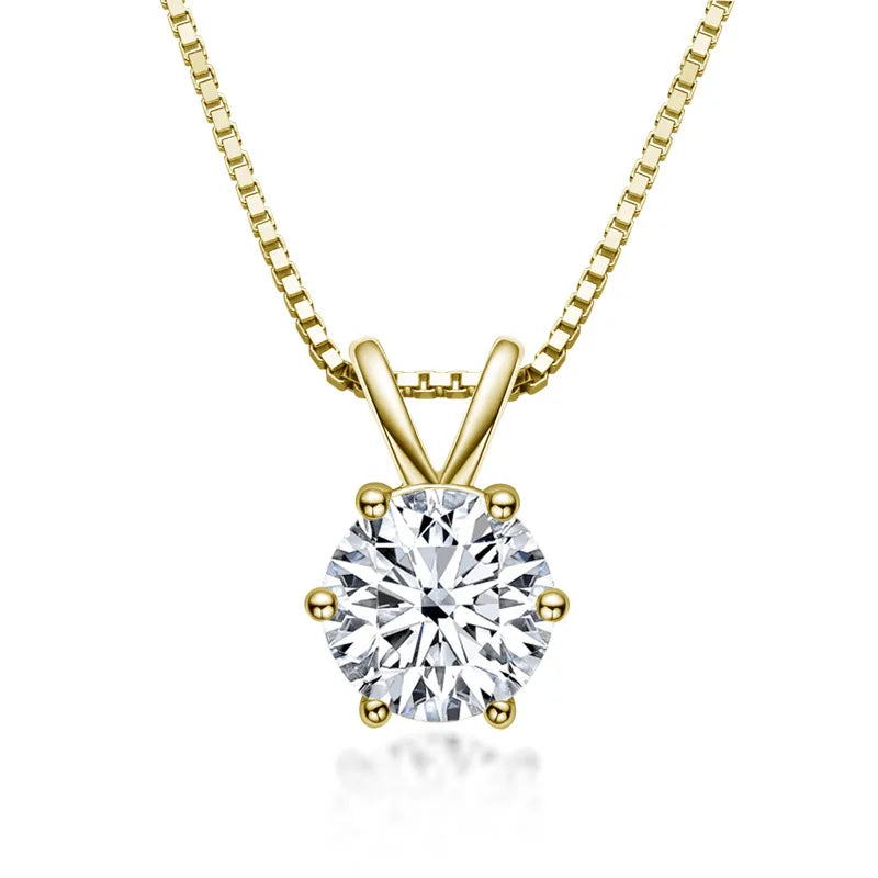 Moissanite Pendant Necklace