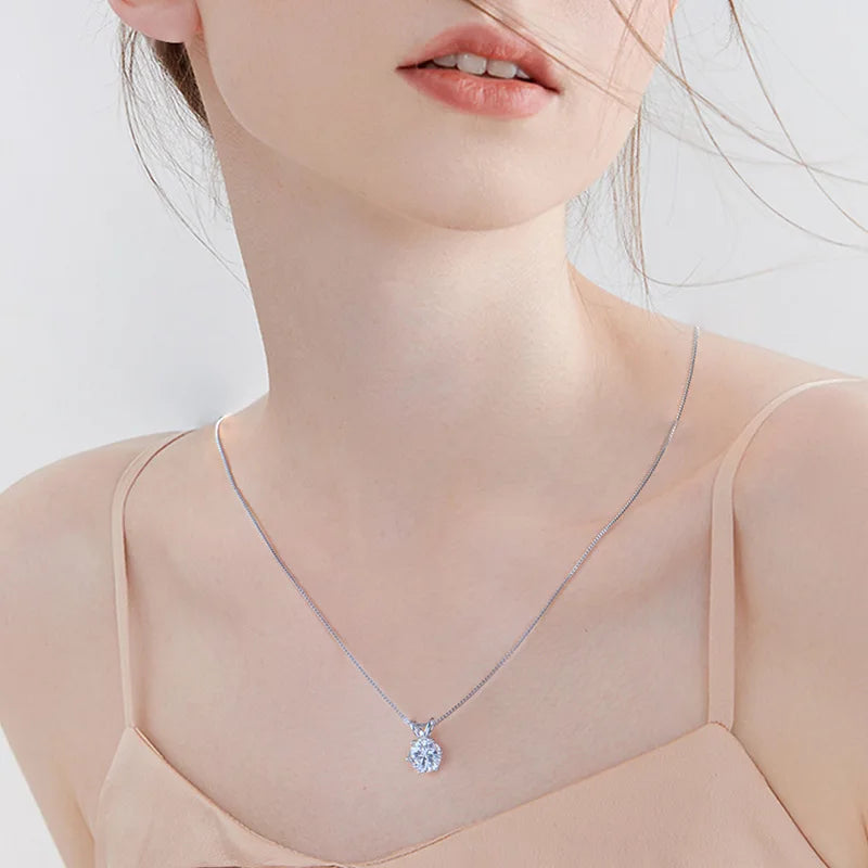 Moissanite Pendant Necklace