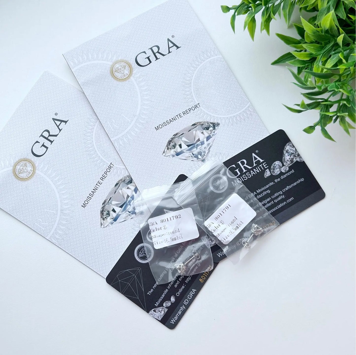 Moissanite Stud Earrings, 1CT