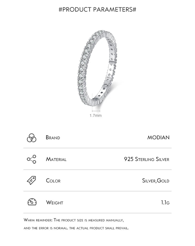 Zircon Wedding Band Ring