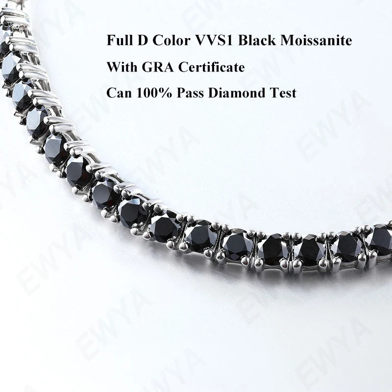 Rose Gold Moissanite Tennis Bracelet