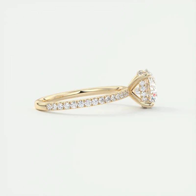 Classic Moissanite Promise Ring