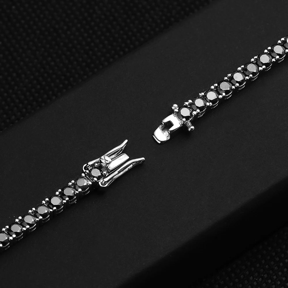 Rose Gold Moissanite Tennis Bracelet