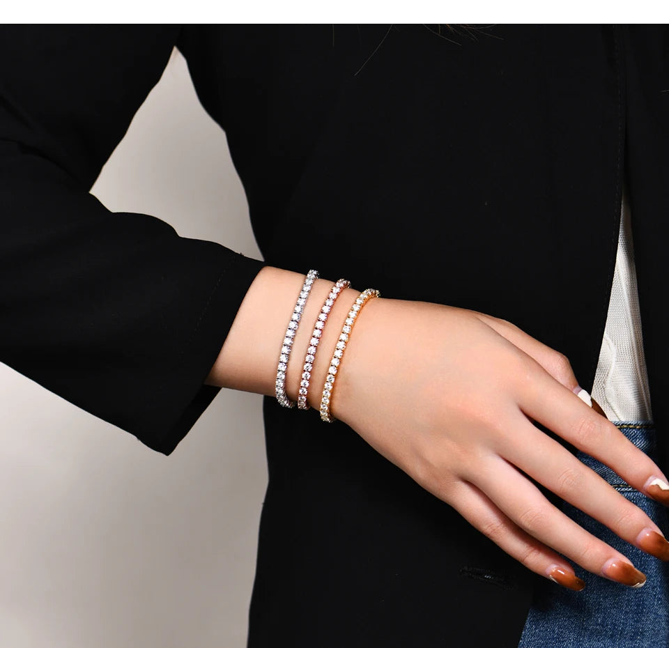 White Gold Moissanite Tennis Bracelet