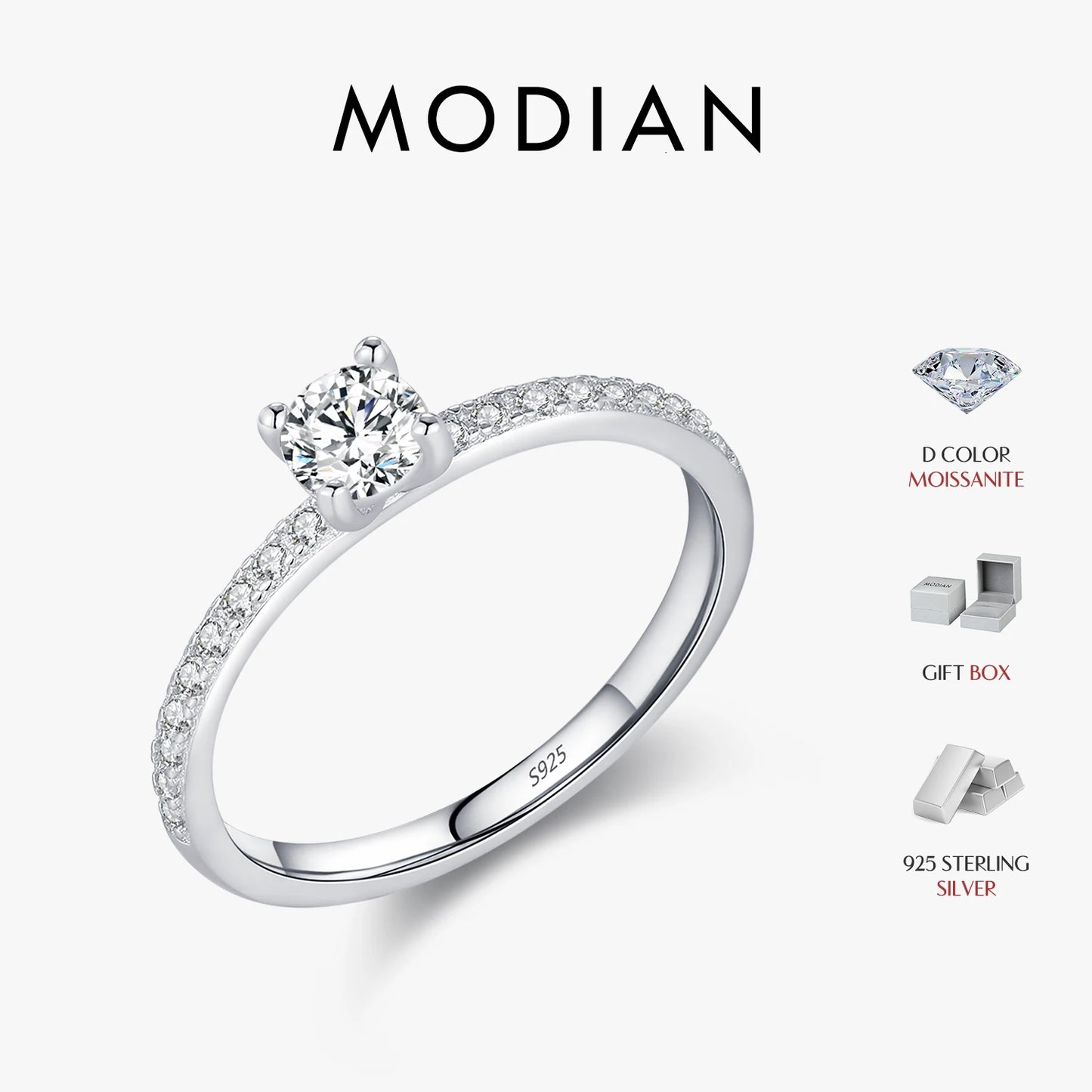 Square Moissanite Ring