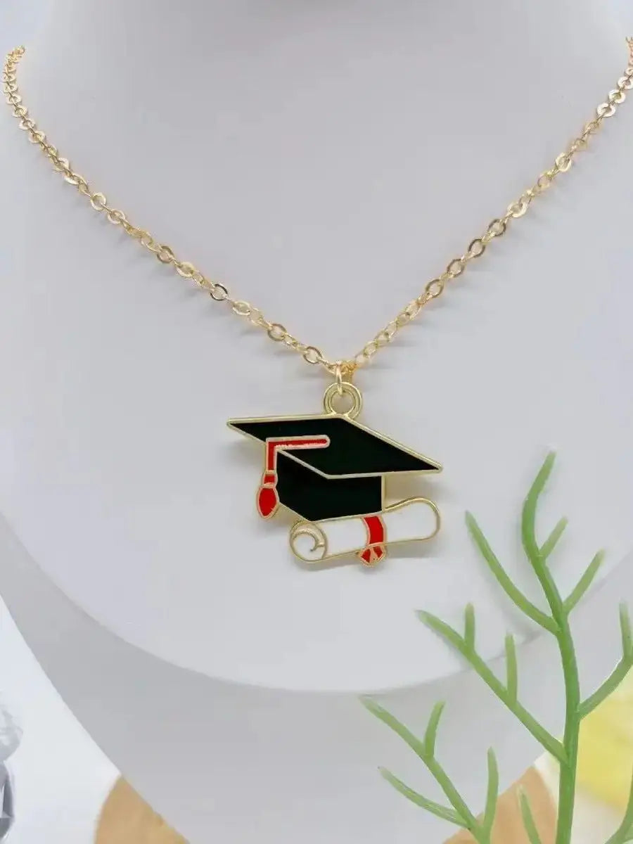 1PCS Fashionable And Simple Rectangular Shape. Bachelor's Hat Sunflower Smiling Face Women's Necklace Pendant. Exquisite Aifts F