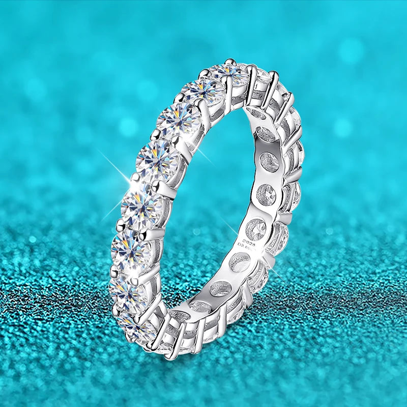 Moissanite Eternity Band Ring