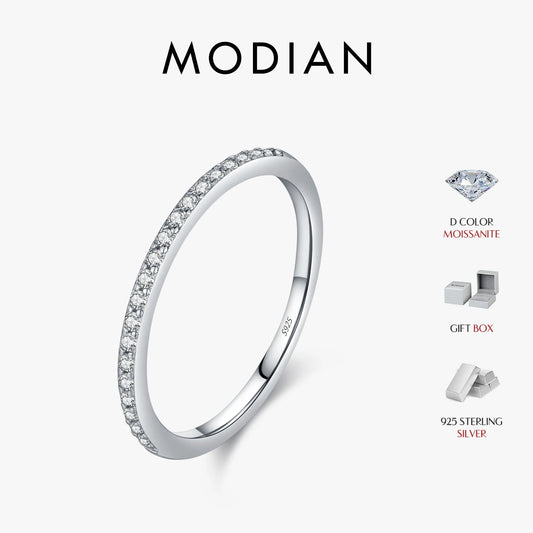 Simple Eternity Moissanite Ring
