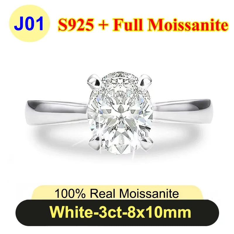 Radiant Cut Moissanite Ring