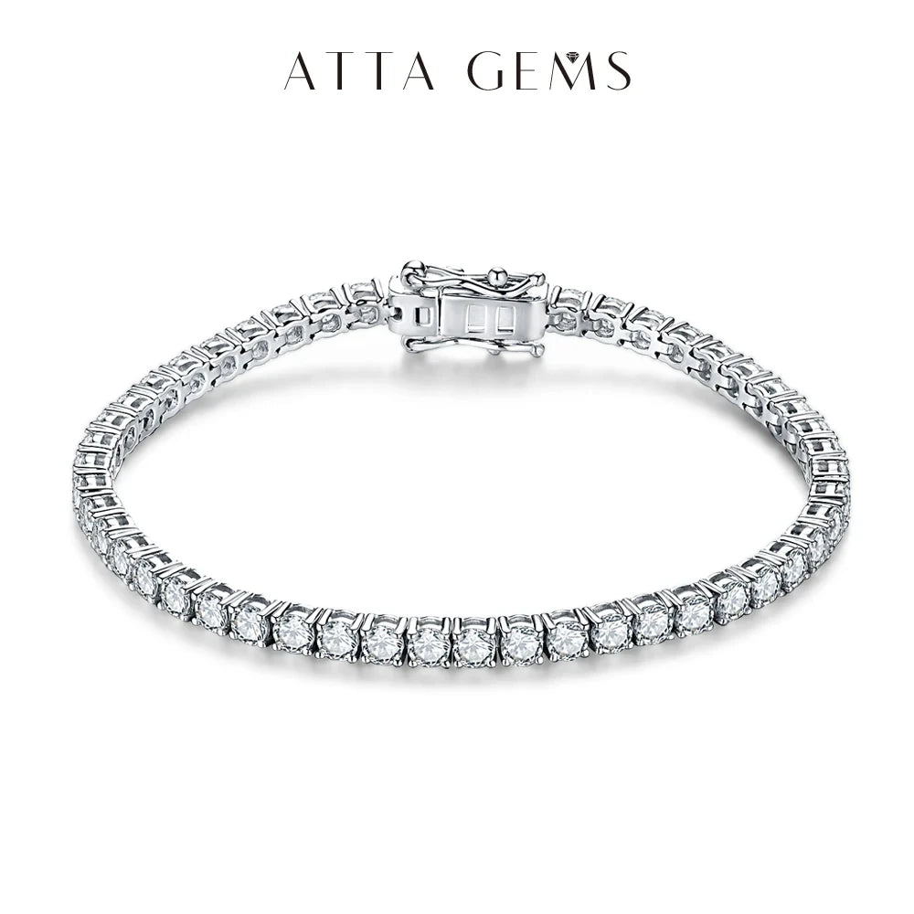 White Gold Moissanite Tennis Bracelet