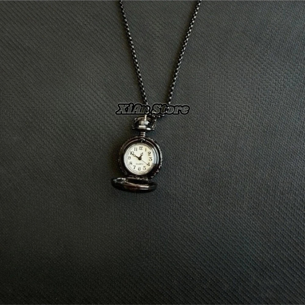 Original Hollow Heart Pocket Watch Chain keychain Design Steampunk Clock Vintage Necklace Pendant Jewelry Watch Men Women Gift