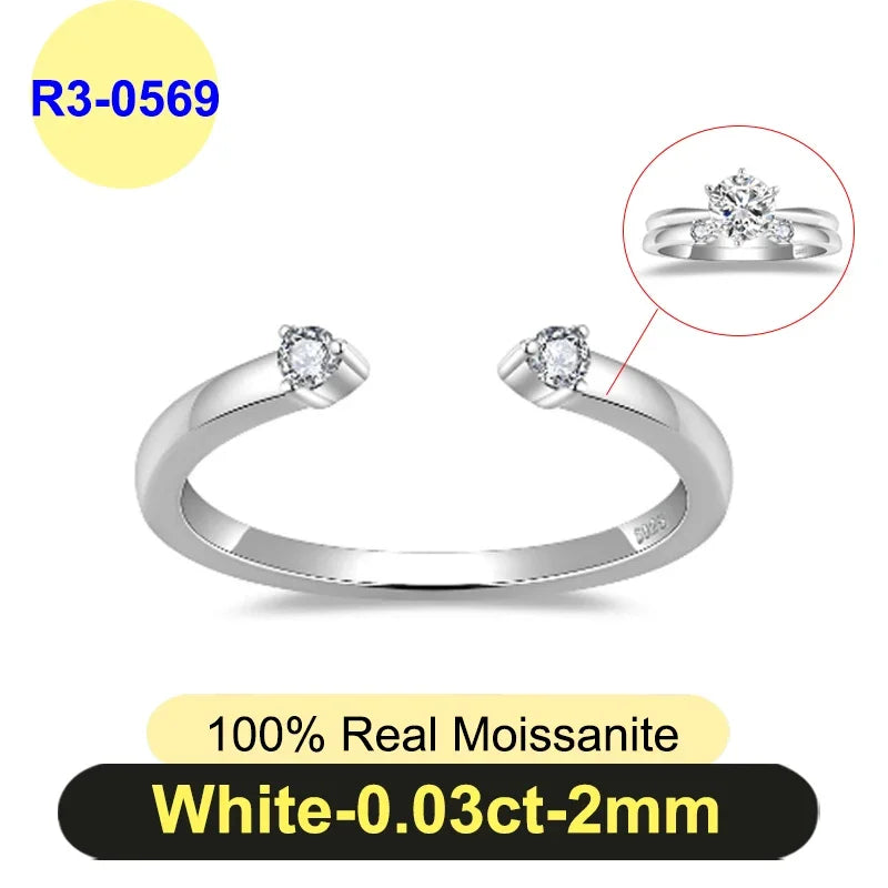 Radiant Cut Moissanite Ring