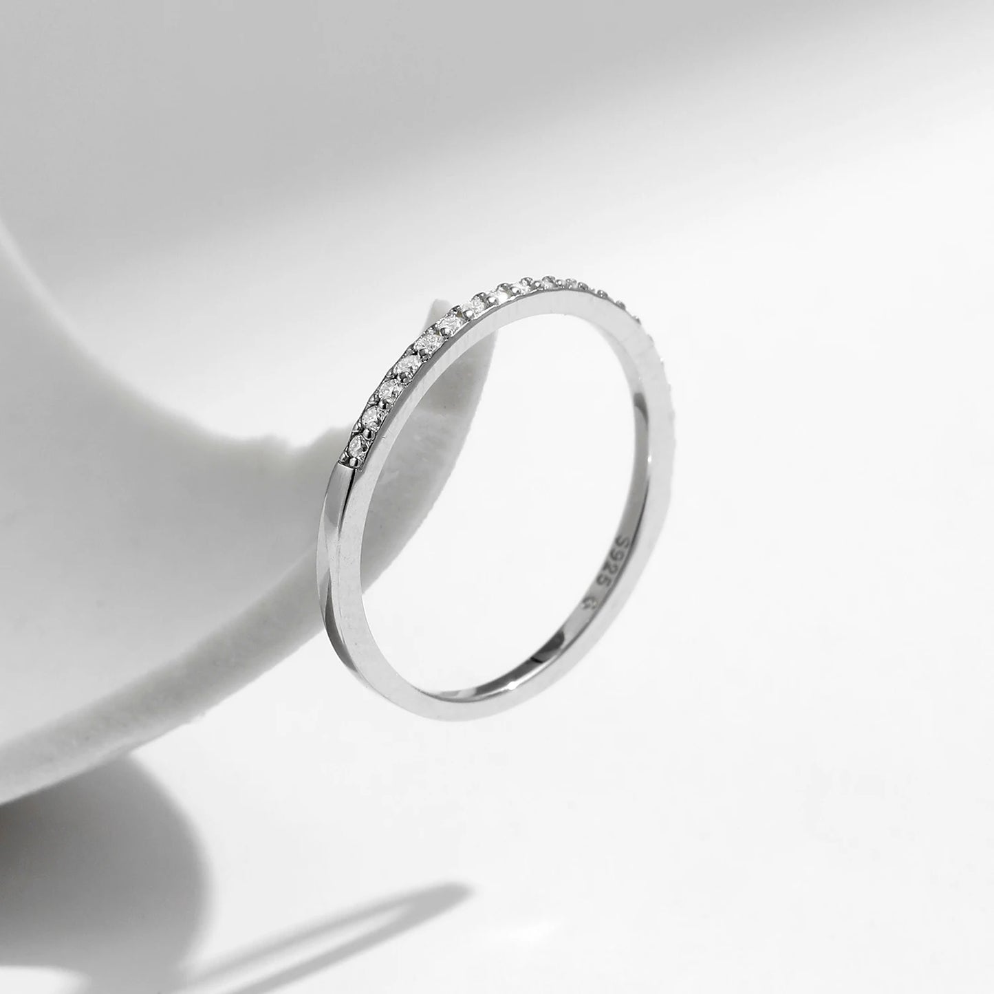 Simple Eternity Moissanite Ring