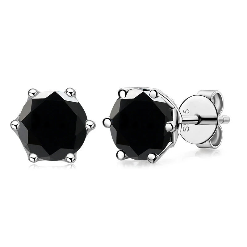 Moissanite Stud Earrings, 1CT