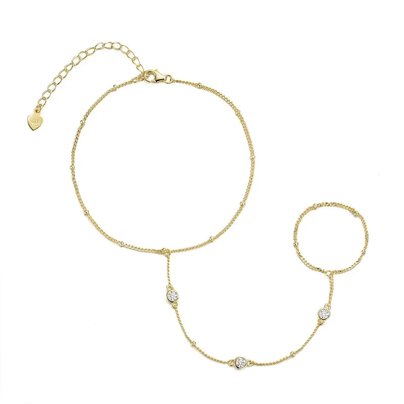 Adjustable Moissanite Chain Bracelet