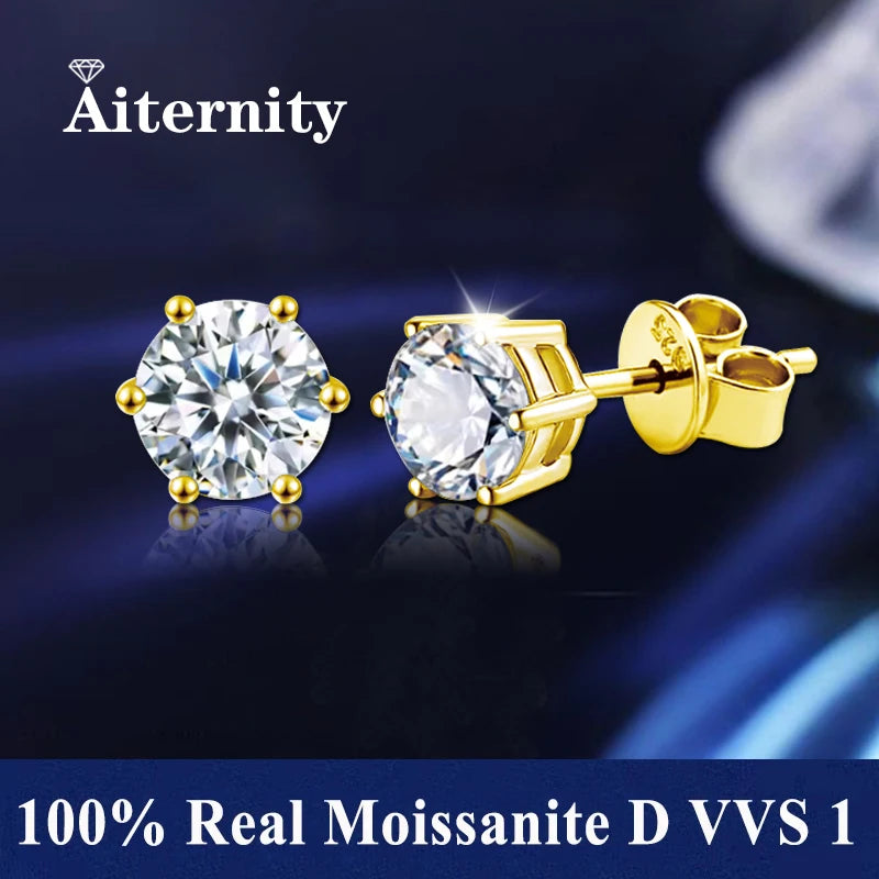 Moissanite Stud Earrings