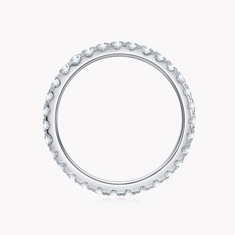 Moissanite Eternity Band Ring