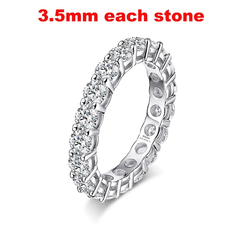 Moissanite Eternity Band Ring