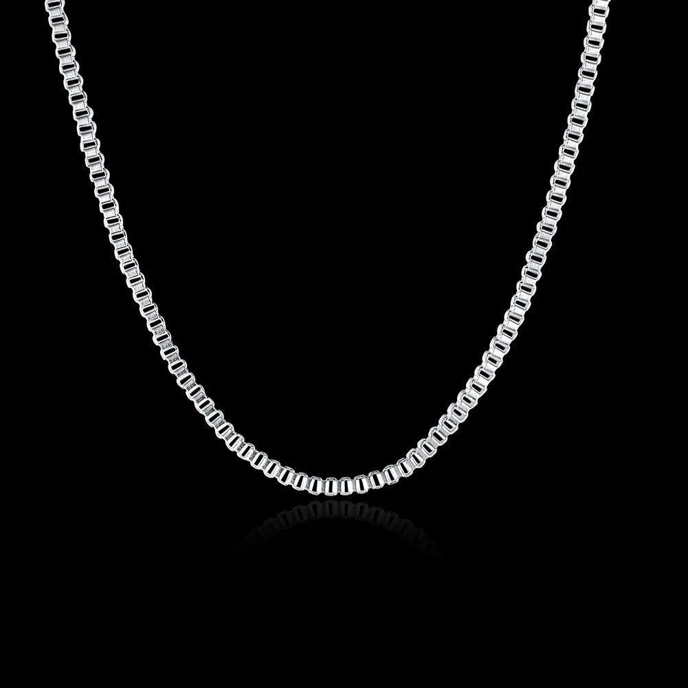 Sterling Silver Box Chain Necklace